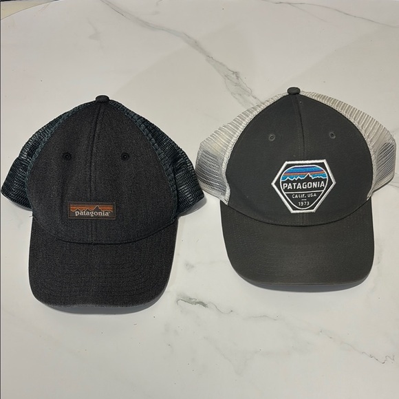 Patagonia Other - Patagonia Men's Black and Gray Caps